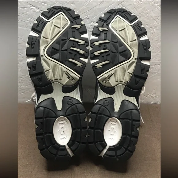 EUC Skechers Stamina Cutback Men's Sneakers Black Gray Leather Mesh Size 9EW - Picture 2 of 16